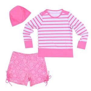 [아이스샌드]아이스샌드 여주니어래쉬가드세트 BR-2612(핑크)