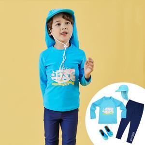 [아이스샌드]아이스샌드 남아동 래쉬가드 아쿠아슈즈세트 BR-91007K