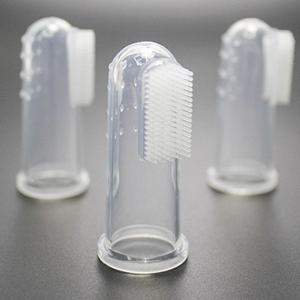 강아지 손가락 칫솔 2P [실리콘 애견  반려견 입냄새 치석제거]