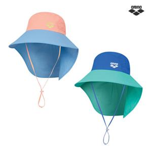 [아레나]아동용 키즈 자외선 차단 버킷햇 썬캡 플랩캡 수영모자