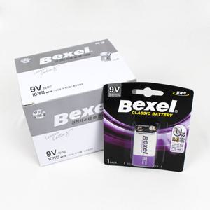 벡셀 망간 9V 건전지 6F22 1박스 10개입