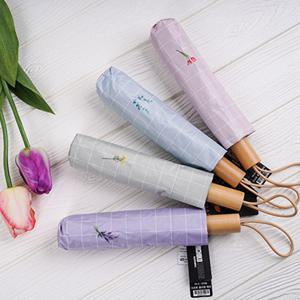 [더로라]미찌꼬 런던 양수산겸용- 소프트플라워 핀 체크 E2101