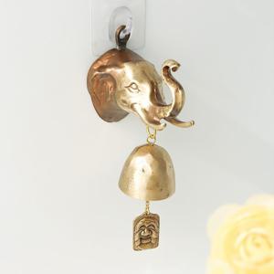 [박씨상방] 고급주물 코끼리 입체 문종