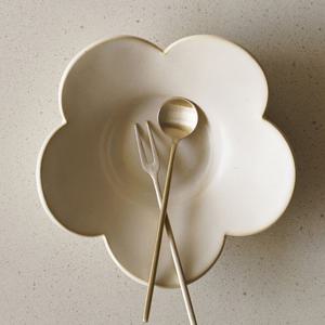 놋담 방짜유기 유기 체리 티스푼 티포크 2P