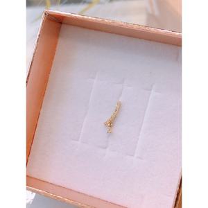 미니골드 10K 샤인드롭라인 피어싱 EHOM0024