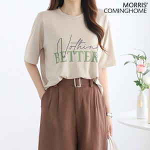 [한정/특가][모리스커밍홈]베러 레터링 레이온 반팔 티셔츠_[M2106TS072B]