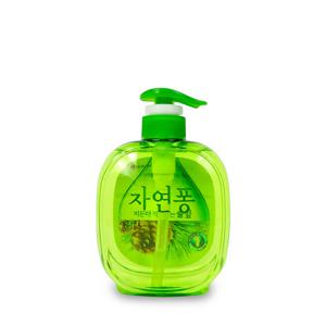 자연퐁 솔잎 용기 490ml 주방세제 비린내 기름기 찌든때 설거지