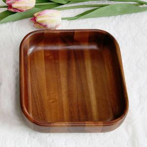 VNB 아카시아 원목 간식 반찬 과일 과자 다용도 사각 볼 대