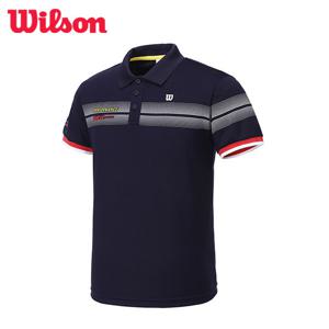 윌슨 반팔티셔츠 네이비 테니스복 단체티