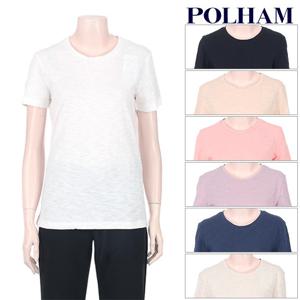 [폴햄] 여성 크루넥 솔리드 반팔 티셔츠 PHA2TR2830 DG