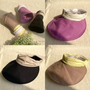 [블루피오레] 투톤 럭셔리 돌돌이 썬캡 BFH1021