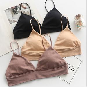 노와이어 심리스 브라렛 3color [편한 면 브래지어 끈 브라 탑]