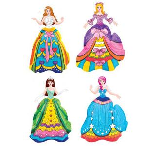 [맘아트]컬러룬 색칠풍선 그리기풍선 공주 화이트 클로이