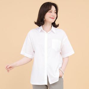 애비뉴투지 엄마옷 면60수 베이직 국내산 여름 남방 셔츠 B05148