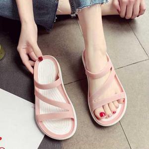 [시스터즈] 여자 베이직 컬러 아쿠아 젤리 쿠션 슈즈