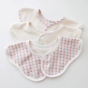 꿈두부 아기 오가닉 롤링턱받이 리틀빌리지 3종세트