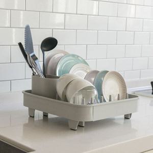 생활백서 와이드 식기건조대 그레이