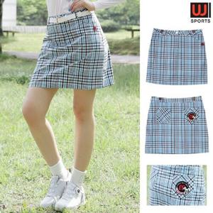 [체스][기획상품] 미우 블루체크 여성골프 쿨 스커트