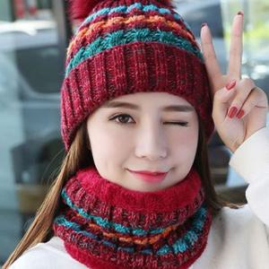 모자 방한 넥워머 세트 CAP 엄마 아기 비니 성인여성