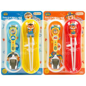 에디슨 뽀로로 경찰 소방관 이지 수저 케이스세트