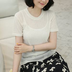 [웬디즈갤러리]코리 린넨 반팔 티셔츠 BTS018