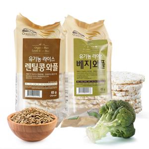 [오가닉스토리] 고소한 현미뻥튀기 유기농 라이스와플 1 + 1