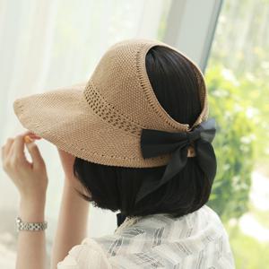 [웬디즈갤러리]리본 돌돌이 썬캡 BCA001