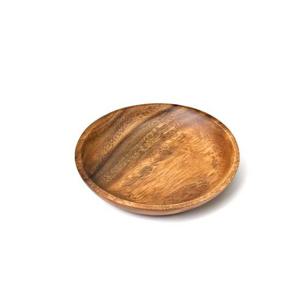 글라스락 아카시아 원목 원형접시 소