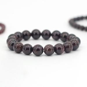 BG017-가넷 패션 원석 여자 남자 탄생석 비즈 커플 염주 팔찌