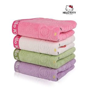 [Hello Kitty] 헬로키티 키티리본 코마사 고급세면타올_150g