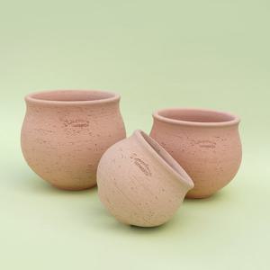 로자리안 푸우팟 허니 15호  도자기화분 수제 국산토분