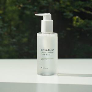 허블룸 그린 클리어 비건 클렌징 오일 투 폼 200ml