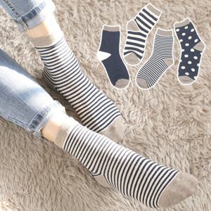 10켤레 양말 패턴 포인트 패션 중목 여자 기본 학생 데일리