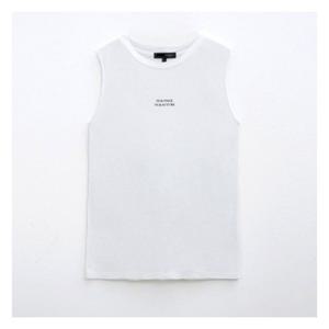 [에이치커넥트]여성 스몰레터링 민소매티셔츠(3022113340120_001