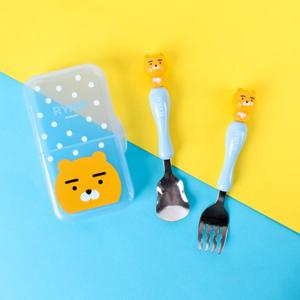 [릴팡]릴팡 카카오프렌즈 블라썸 슬림블럭스푼포크케이스세트 (라이언) / KF5301