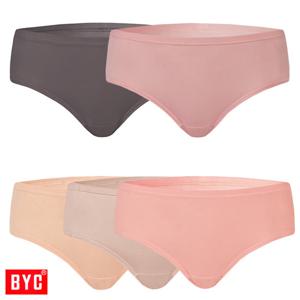 BYC면스판단색미디요일삼각팬티5매입WNS1503