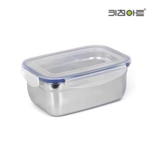 키친아트 피앙세 스텐 밀폐용기 보관용기 찬통 사각 1000ml