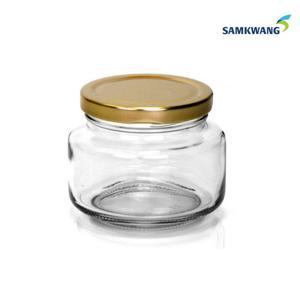 삼광 유리병 낮은병 잼병 유리용기 저장병 캐니스터 264ml