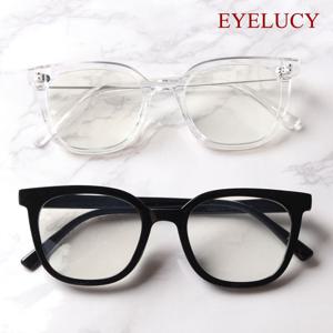 블루라이트차단 안경테 뿔테 클래식 사각 투명 블랙  4620-BL