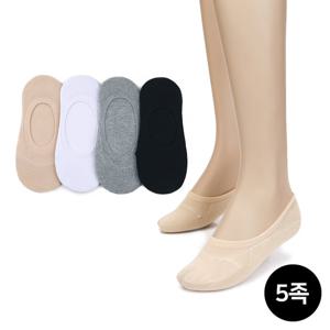 용신 편안하고 위생적인 면 페이크삭스 5족_여성용