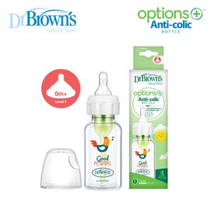 닥터브라운 내로우넥옵션스플러스 데코 루스터 유리젖병 120ml