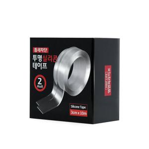 엠엔피라이프 3cmX10m 투명 실리콘테이프 2개입