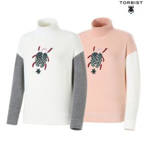 [톨비스트_SALE](여성)원그래픽소매배색티셔츠_GA8W0-WKE750