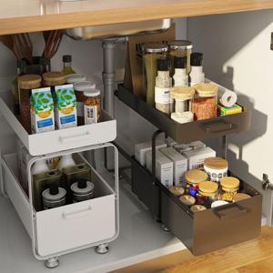 엠엔피라이프 주방 2단 싱크대 하부장 베이직