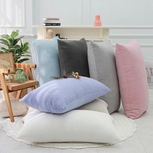 [단잠]  순면 60수아사 피그먼트 대형 등쿠션(솜포함)