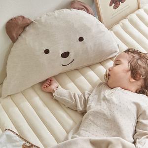 [데코뷰] 곰곰 자수 쿠션겸베개(솜포함)