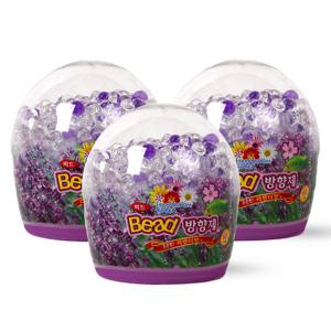 해피룸 돔형 비드방향제 350g  라벤더향 3개 1세트