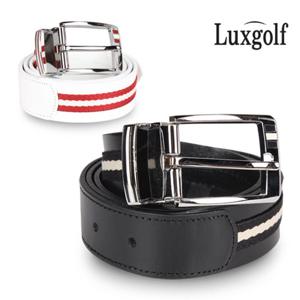 럭스골프 삼선 라인 캐쥬얼 가죽 벨트 LXA67