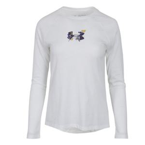 언더아머 여성 플로랄 히트기어 티셔츠 1354955-100