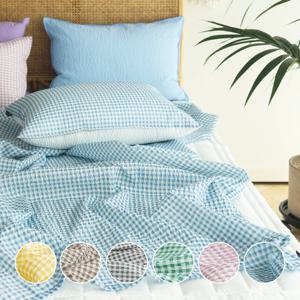 썸머체크 항균 인견 시어서커 여름 홑이불(SS홑이불단품)-6color